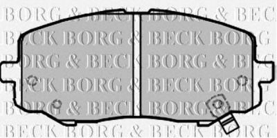 BORG & BECK bbp2213 -  Комплект тормозных колодок, дисковый тормоз